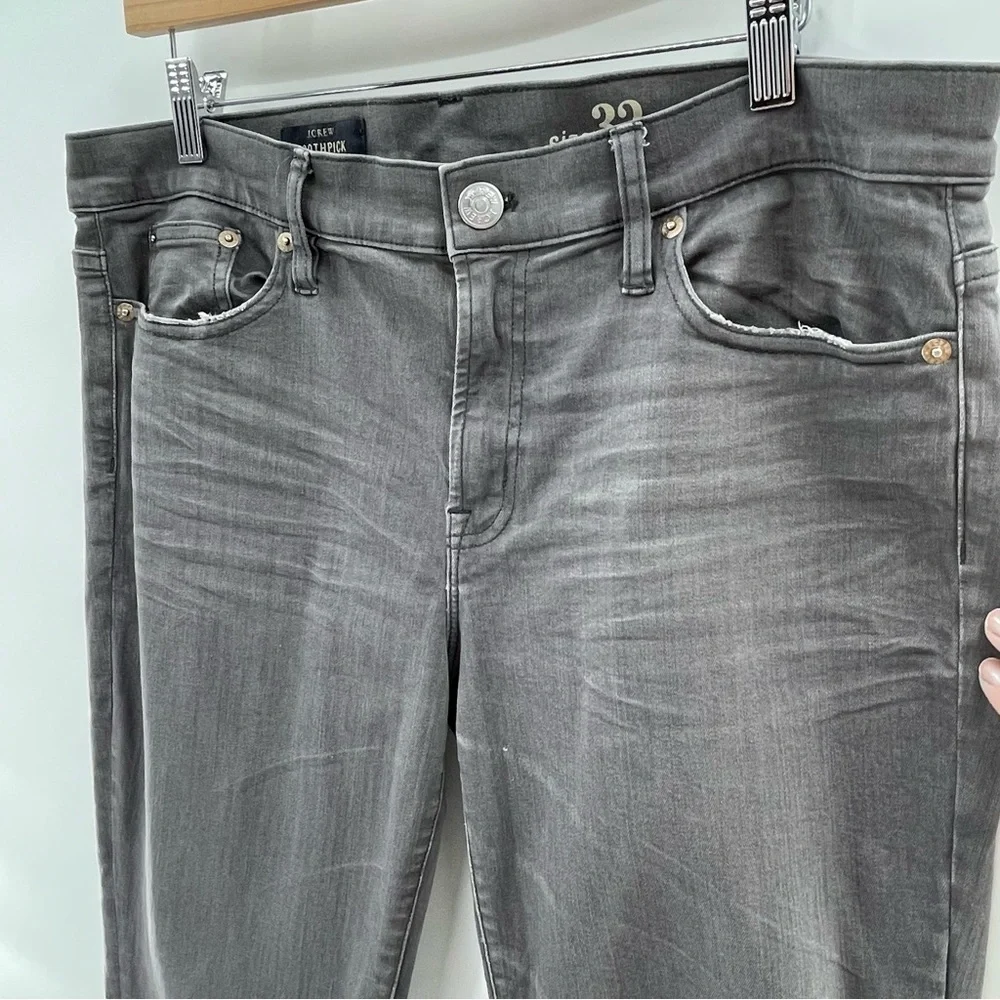 J. Crew Gray Toothpick Jeans Size 32